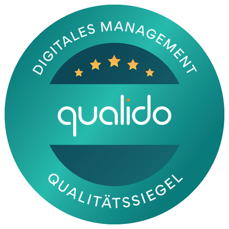 Qualitätssiegel für unser digitales Managementsystem